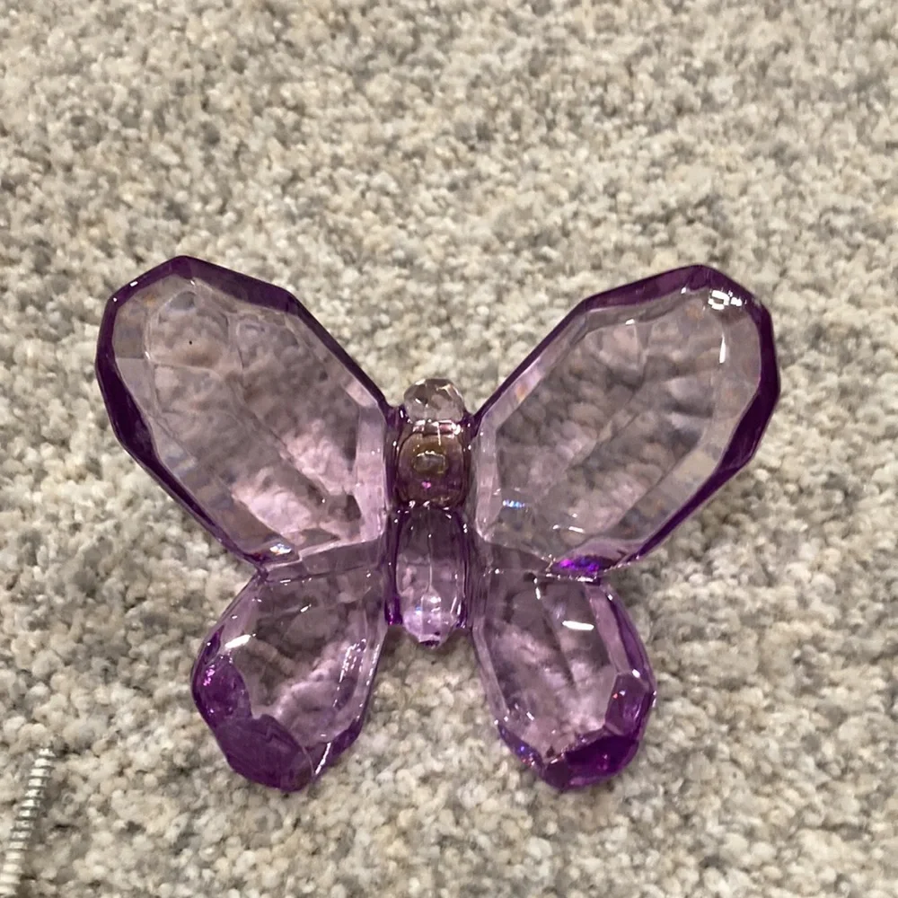 Pottery Barn Kids Butterfly Tiebacks  & End Caps for Curtains & Rod - Picture 4 of 4